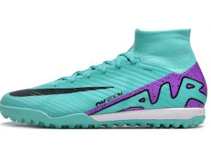 Chuteira Society Nike Air Zoom Mercurial Superfly IX Elite Cano Alto Verde