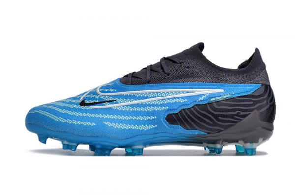 Chuteira Campo Infantil Nike Phantom GX Elite Preto e Azul