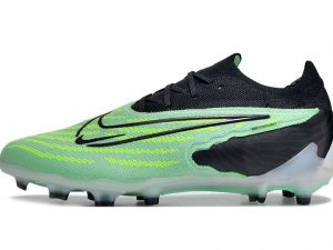 Chuteira Campo Infantil Nike Phantom GX Elite Preto e Verde