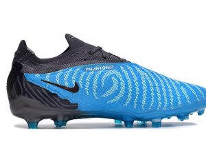 Chuteira Campo Infantil Nike Phantom GX Elite Preto e Azul