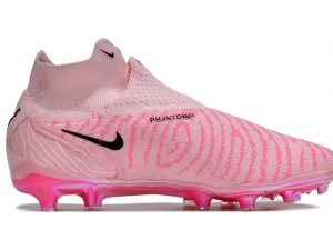 Chuteira Campo Infantil Nike Phantom GX Elite Rosa Cano Alto