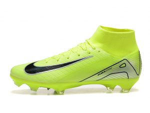 Chuteira De Campo Nike Air Zoom Mercurial Superfly IIX Elite Verde Neon Cano Alto