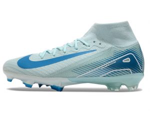 Chuteira De Campo Nike Air Zoom Mercurial Vapor XV Elite Azul Cano Alto