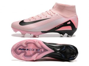 Chuteira De Campo Nike Air Zoom Mercurial Superfly IIX Elite Cano Alto Rosa