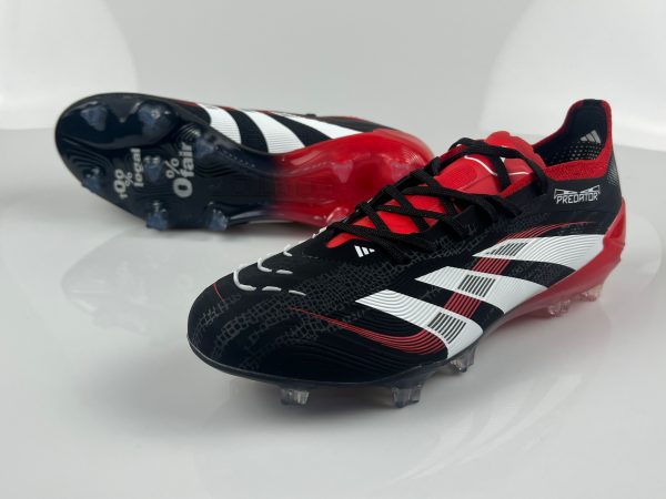 Chuteira De Campo Adidas PREDATOR ACCURACY Preto com Vermelho - Image 3