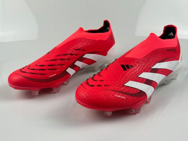 Chuteira De Campo Adidas PREDATOR ACCURACY Vermelho Com Branco